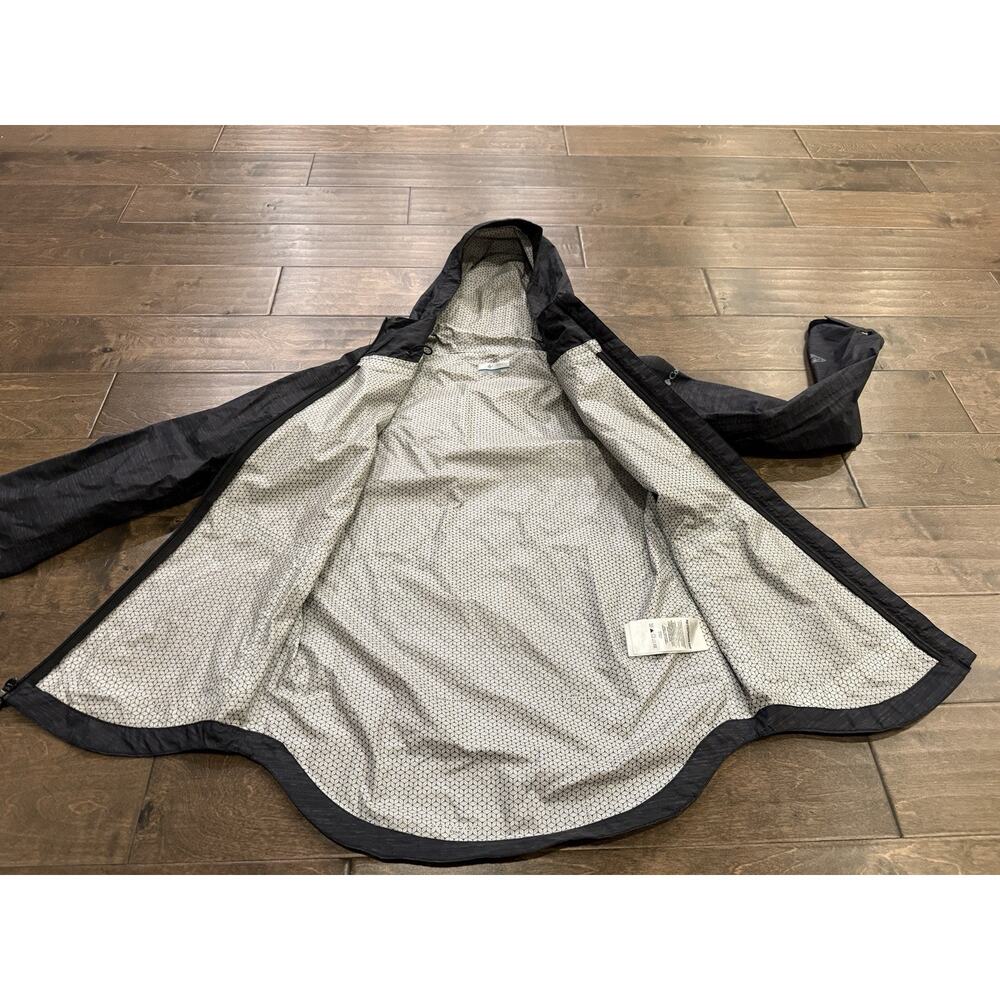 Columbia Omni-Tech Womens Gray Waterproof Full Zip Hooded Raincoat Jacket XS - Picture 5 of 10